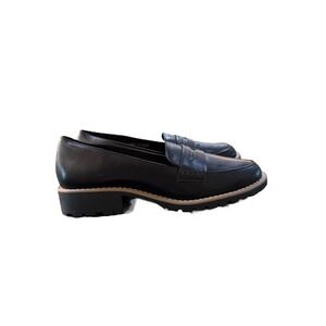 DV‎ Dolce Vita Women's Crisp Lug Sole Black Loafers Size 7.5 Penny Academia